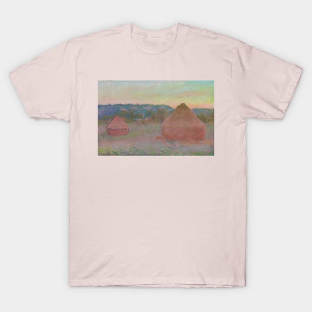 Stacks of Wheat - Claude Monet T-Shirt by KargacinArt